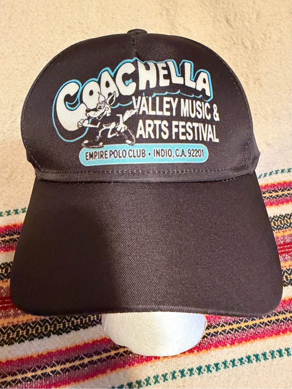 Coachella 2026 Valley Music & Arts Festival Black Baseball Cap Unisex NEW